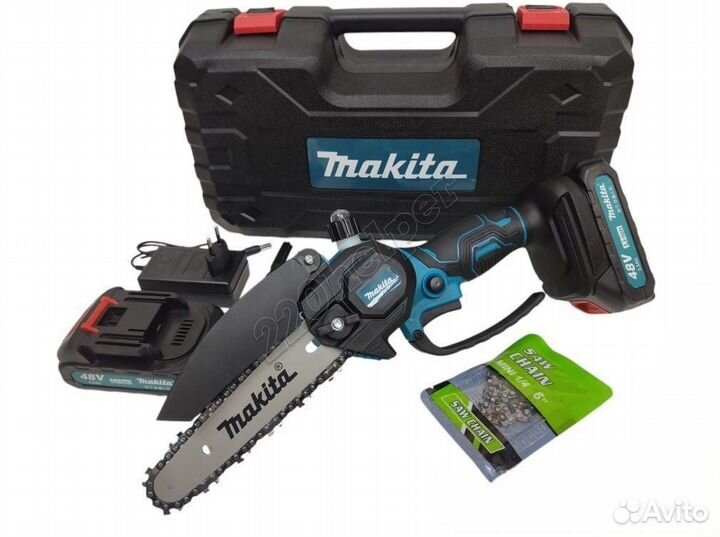 Набор Makita 6в1 циркулярка сучкорез / 4 батареи