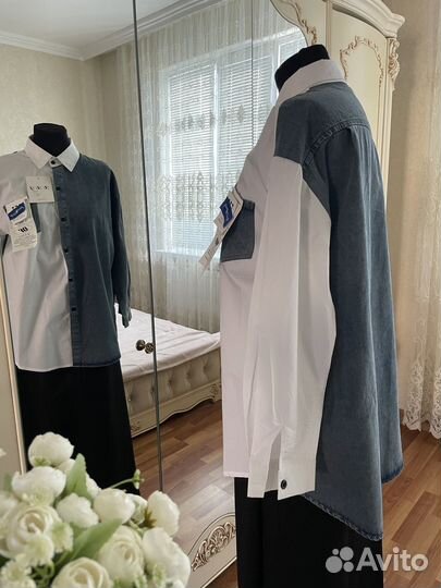 Рубашка джинсовая женская