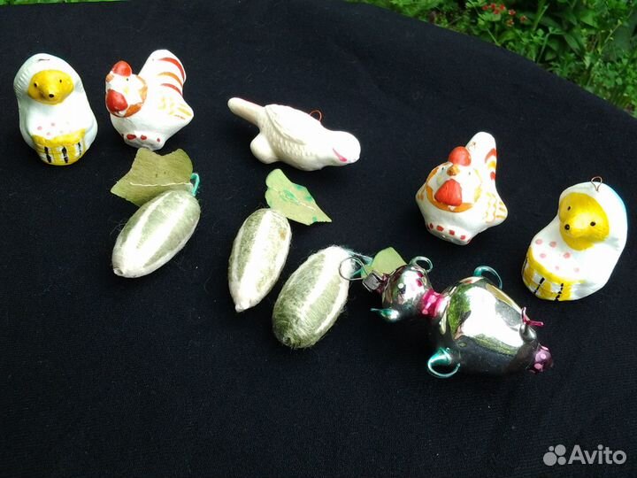 Елочные игрушки СССР. Открытки новогодние СССР