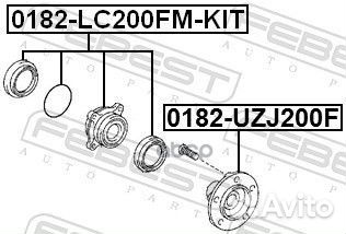 Ступица передняя комплект toyota land cruiser 2