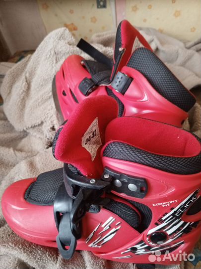 Коньки детские раздвижные 34 37