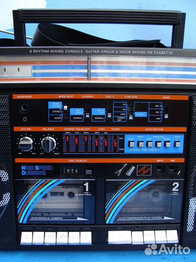 Sankei TCR-95H магнитола + аудио микшер 1980 Japan