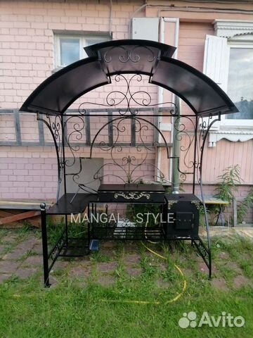 Мангал с крышей