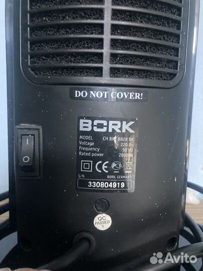 Керамический обогреватель bork ch brt 8828 bk