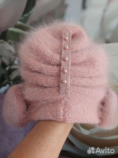 Комплект шапка и шарф