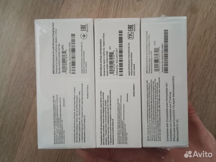 Bluetooth стерео гарнитура AirPods 2, 3, Pro