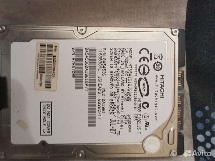 HDD 160/120GB