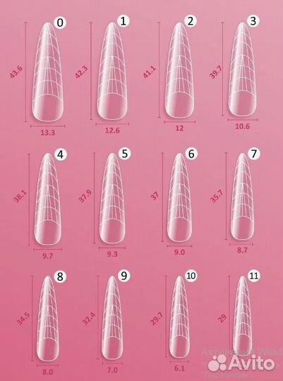 Верхние формы для маникюра Foxy Expert 120 шт