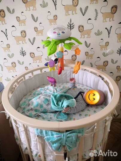 Кроватка-трансформер Forest kids круглая Lavatera