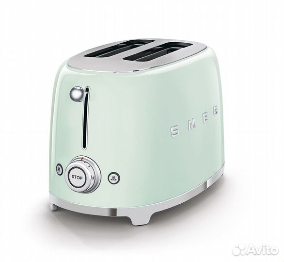 Тостер Smeg TSF01pgeu, пастельный зеленый