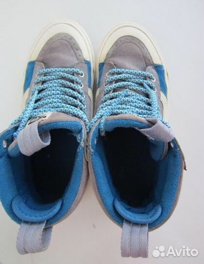 Кеды Vans Blue Block Gum, синий размер 38