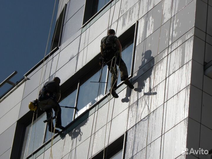 Мойка окон, стекол, фасадов (Альпинисты )