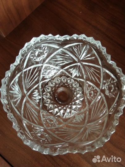 Хрустальная салатница-конфетница СССР