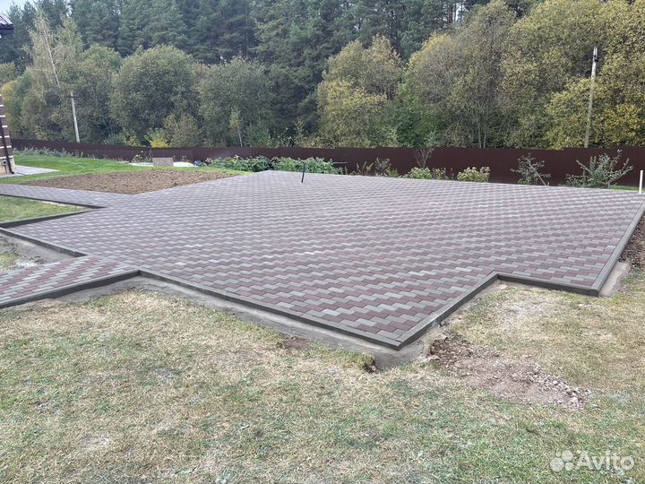 Укладка тротуарной плитки благоустройства