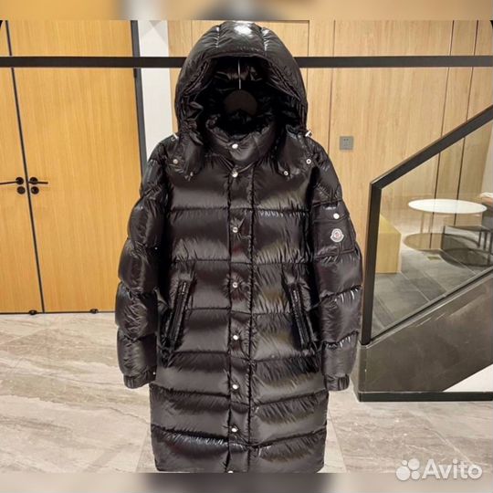 Пуховик moncler мужской длинный