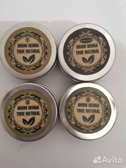 Хна для бровей brow henna natural