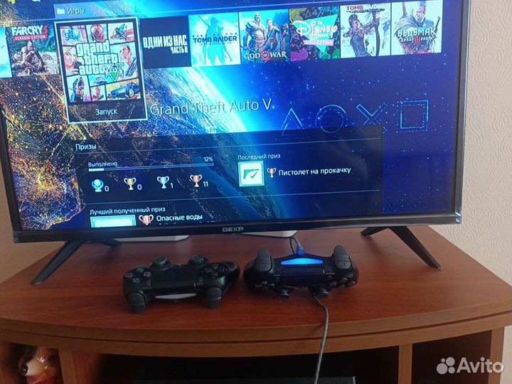 Игровая приставка ps4 pro с играми