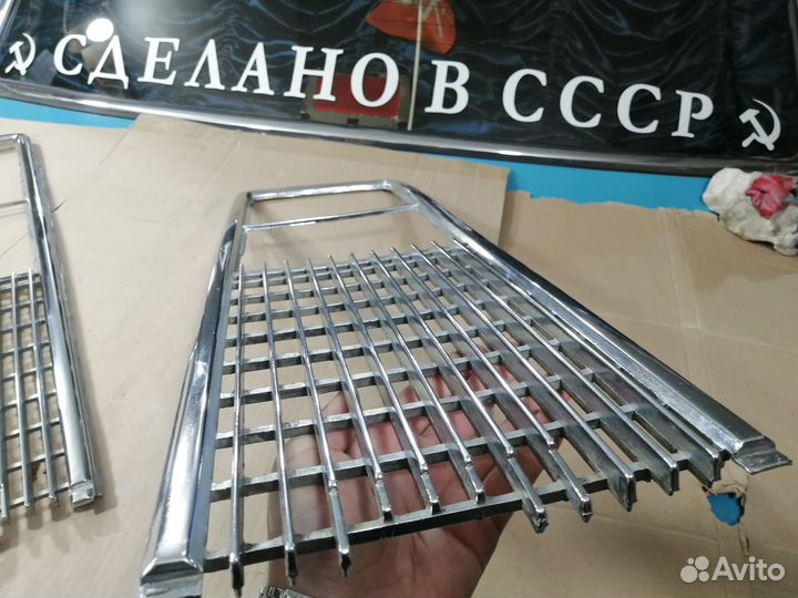 Новая решетка радиатора ваз 2106 хром металл