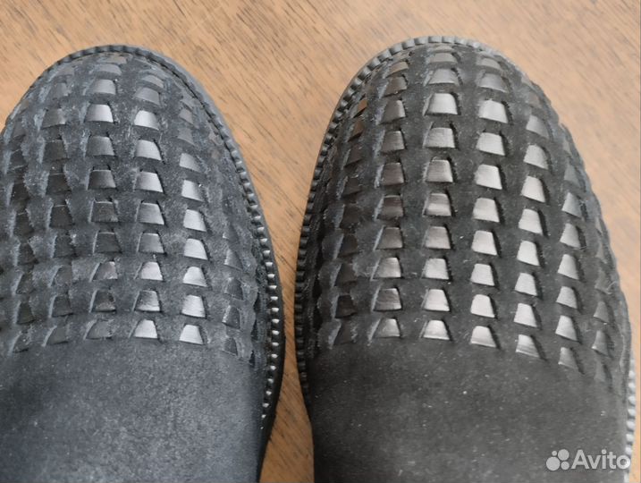 Ботинки замшевые натуральные