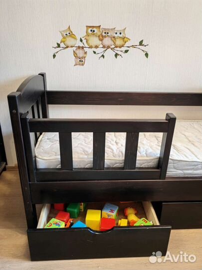 Детская кровать с ящиками + ортопедический матрас