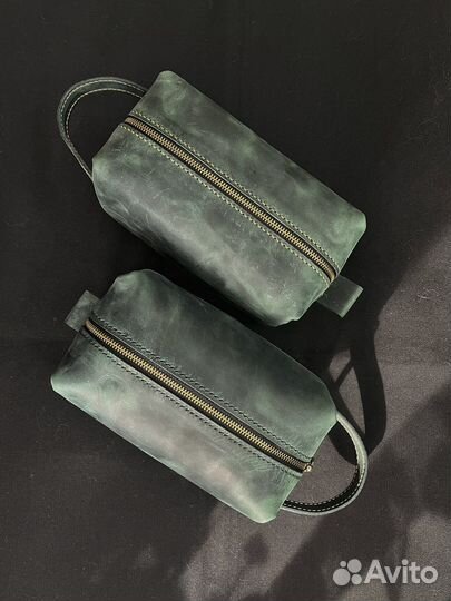 Косметичка несессер из кожи