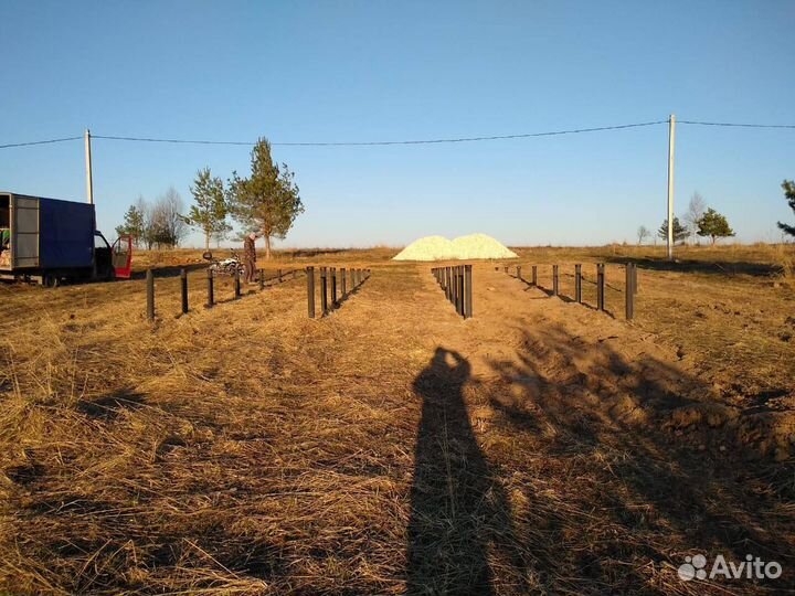 Установка винтовых свай