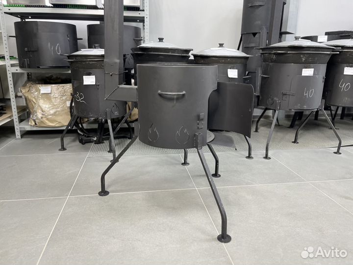 Печь (очаг) с трубой для казана 6-8 литров