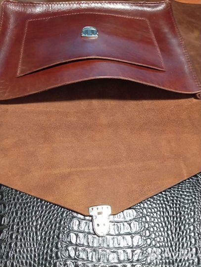 Кожаная папка для документов a4