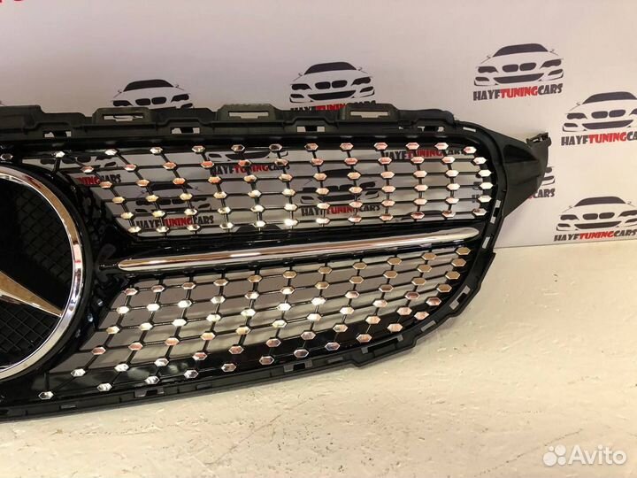 Решетка радитора Mercedes C W205 Diamond дорест