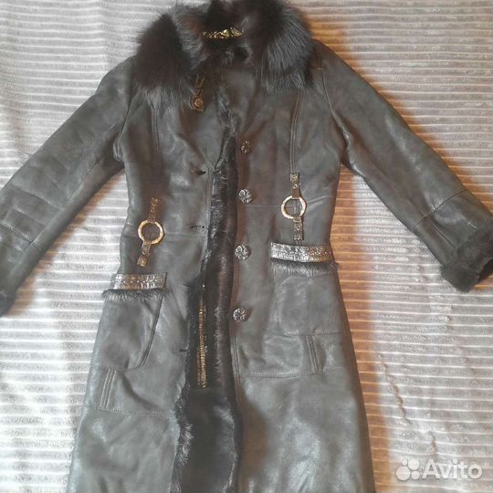 Дубленка натуральная женская 42 44 длинная