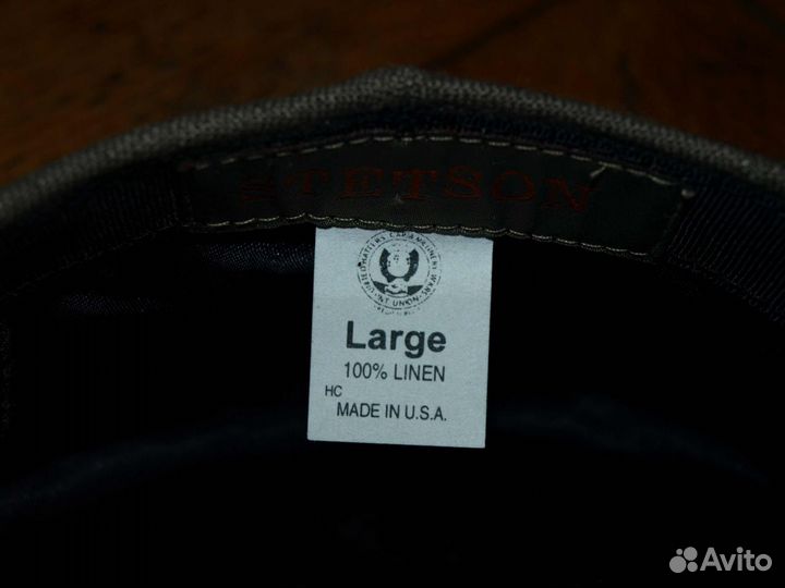 Мужская кепка Stetson, made in USA, лён, L, XL