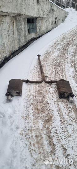 Раздвоенный выхлоп камри v50 / v55