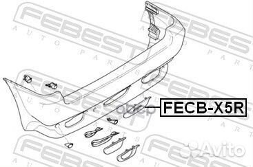 Заглушка BMW X5 E53 1999-2006 ECE буксировочного