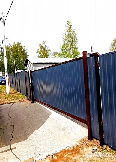 Откатные ворота с автоматикой