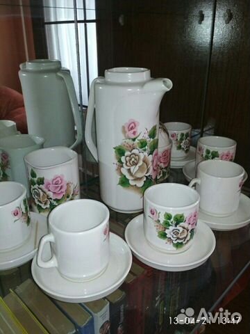 Сервиз чайный кофейный СССР статуэтки