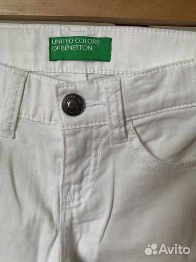 Джинсы белые Benetton 98 104