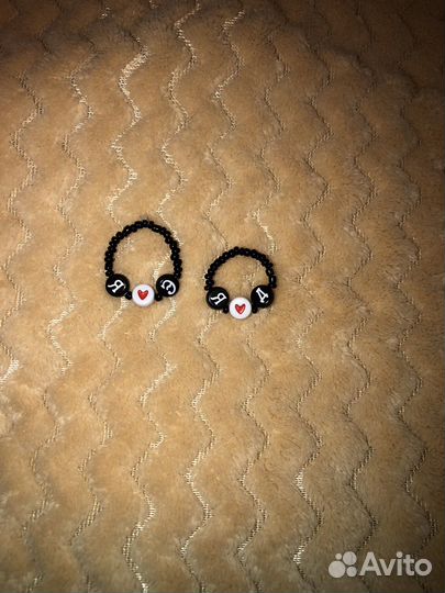 Парные колечки из бисера