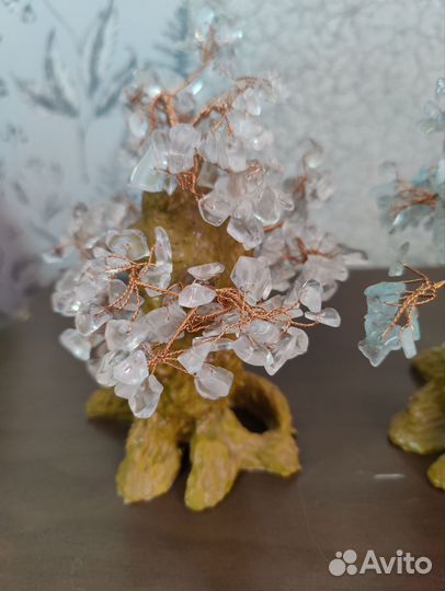 Деревца сувенирные. Натуральный камень