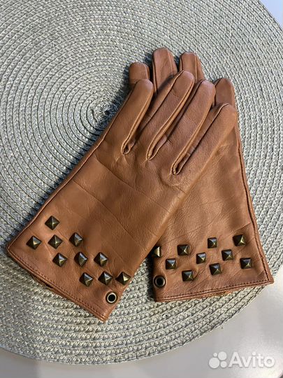 Перчатки женские кожаные новые mango