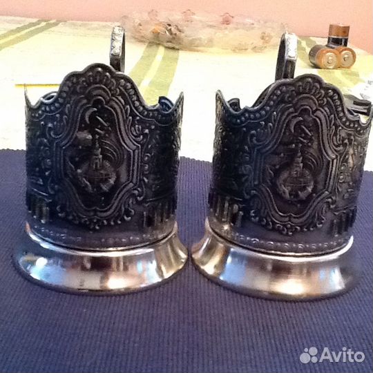 Подстаканник Кольчугино мельхиор СССР