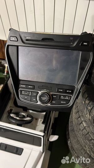 Штатная магнитола hyundai santa fe 3