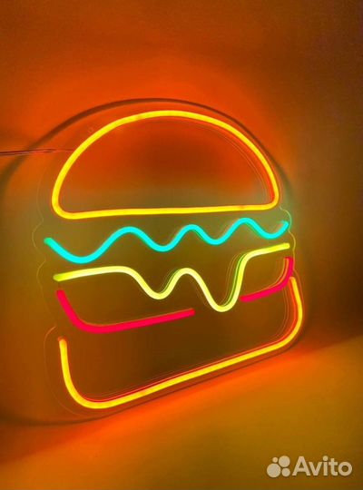 Вывеска рекламная неоновая