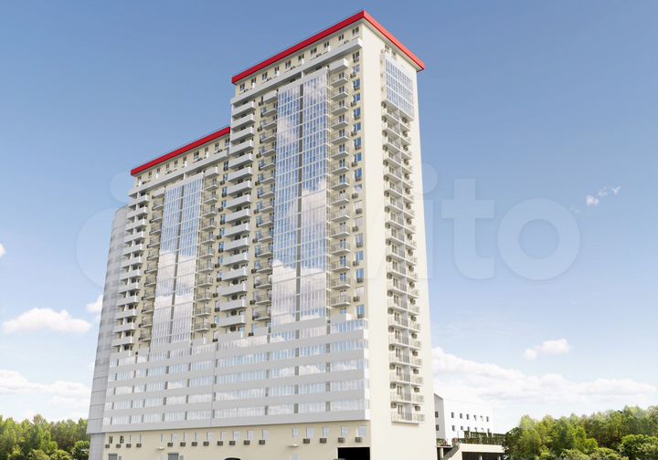 2-к. квартира, 57,3 м², 5/26 эт.