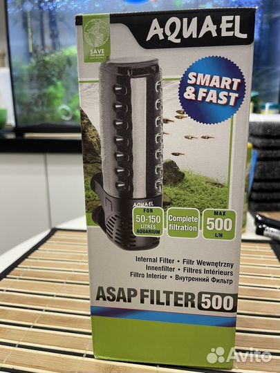 Внутренний фильтр aquael asap Filter 500 (50-150л)