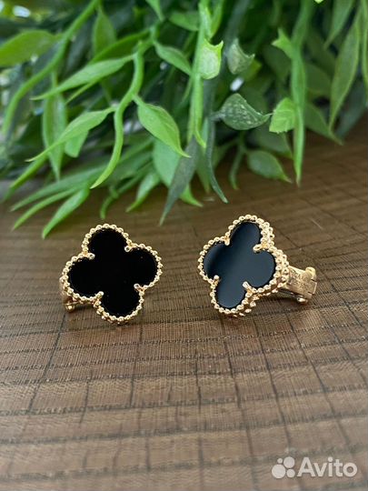 Серьги Van Cleef Vintage Alhambra