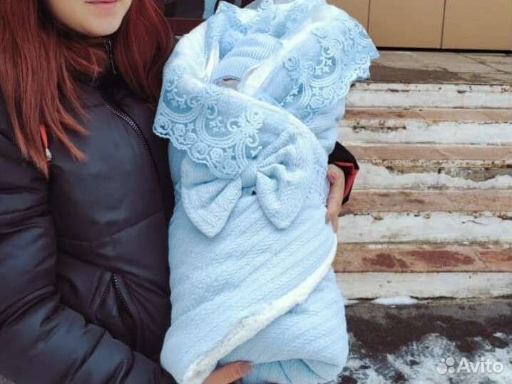 Конверт зимний на выписку