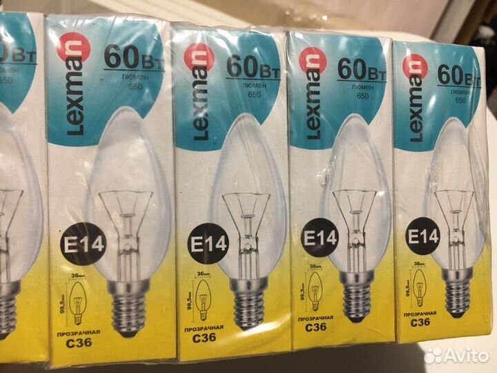 Лампа накаливания Lexman, цоколь Е14