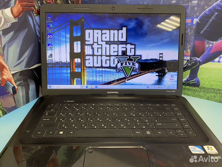 Быстрый Ноутбук HP Compac 6gb/SSD/Intel/Новый акб