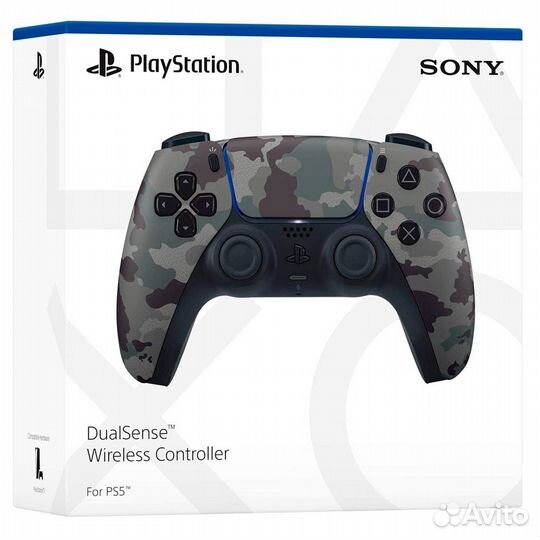 Беспроводной геймпад Sony DualSense Grey Camo (сер