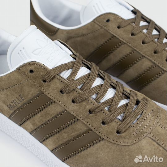 Adidas Gazelle Green / White